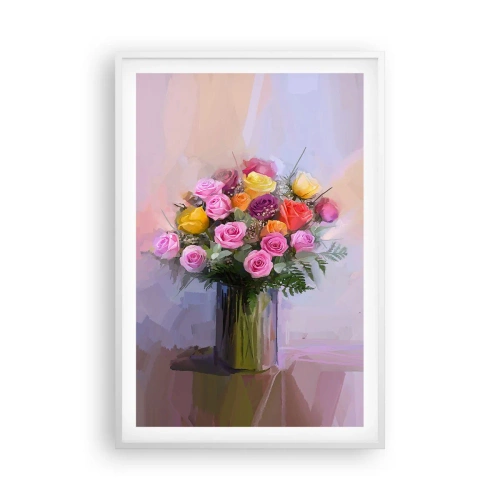 Poster în ramă albă - Frumusețe reținută - 61x91 cm