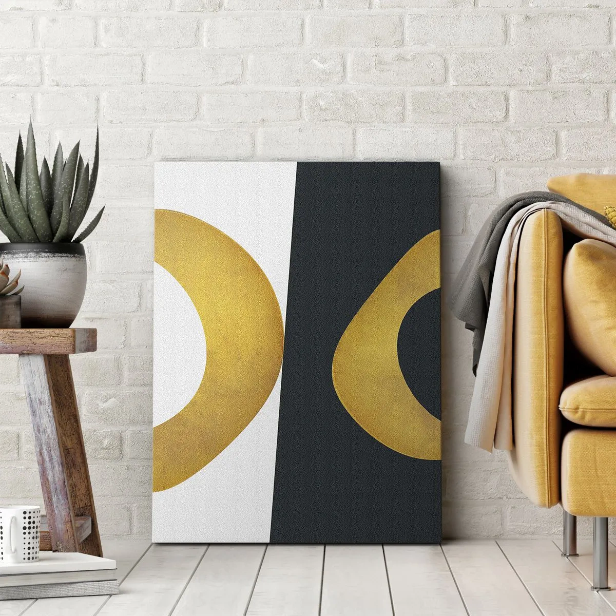 Tablou pe pânză - În primul rând: aurul - 55x100 cm