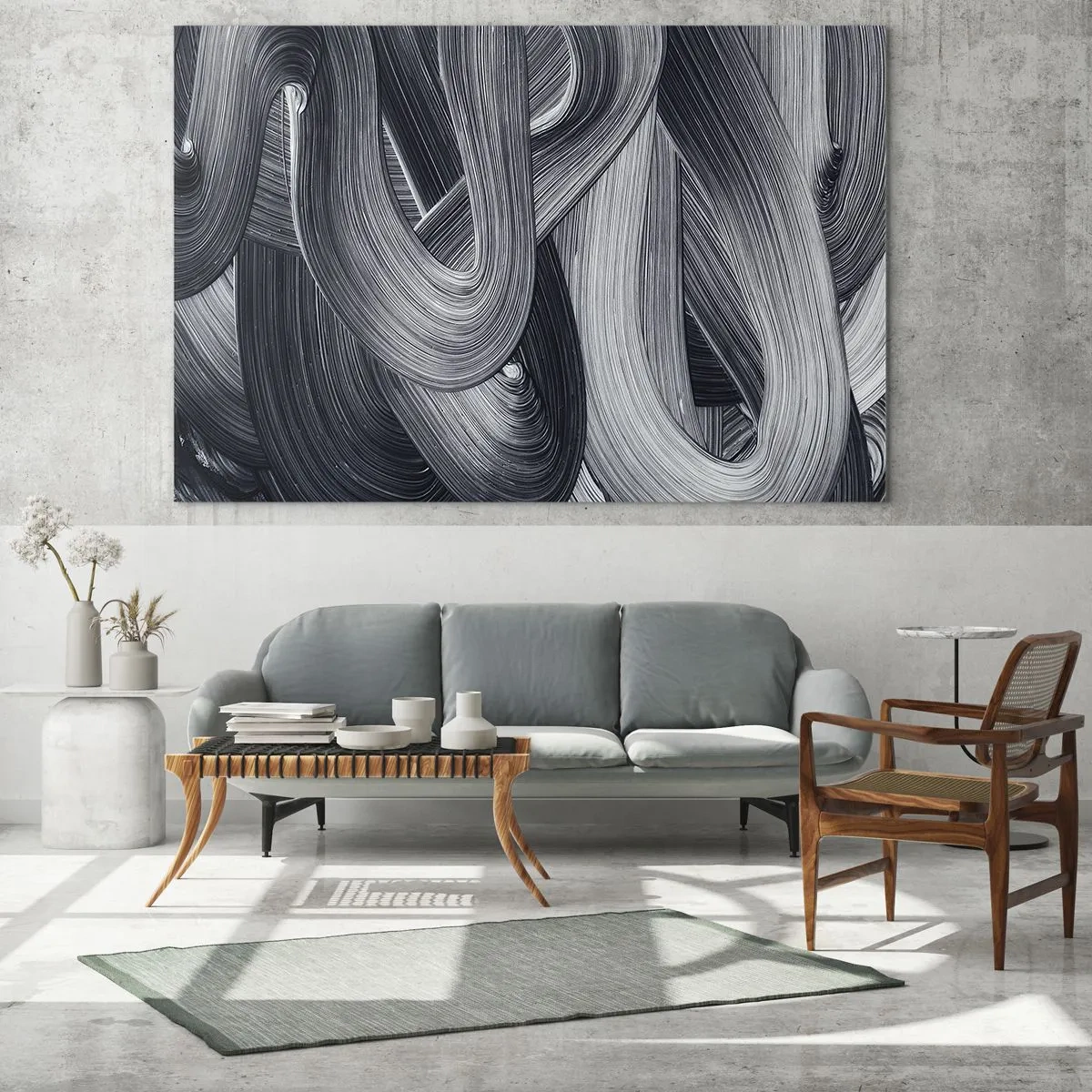 Tablou pe sticlă - Fluiditatea realității - 120x50 cm