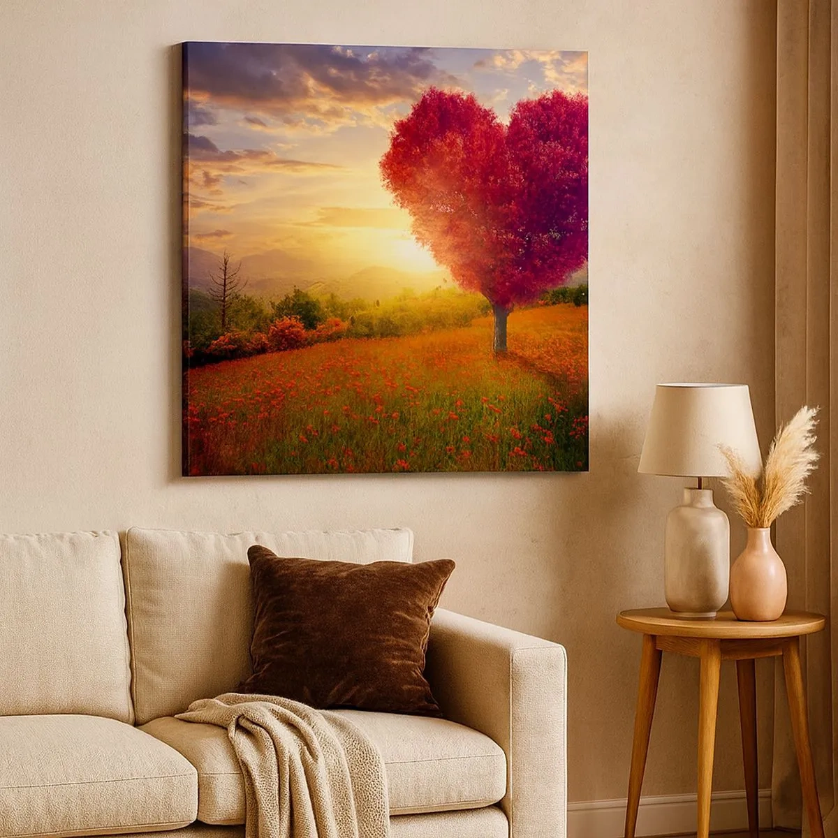 Tablou pe pânză - Te apucă inima - 30x30 cm