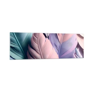 Tablou pe sticlă - Eleganța păsărilor - 160x50 cm