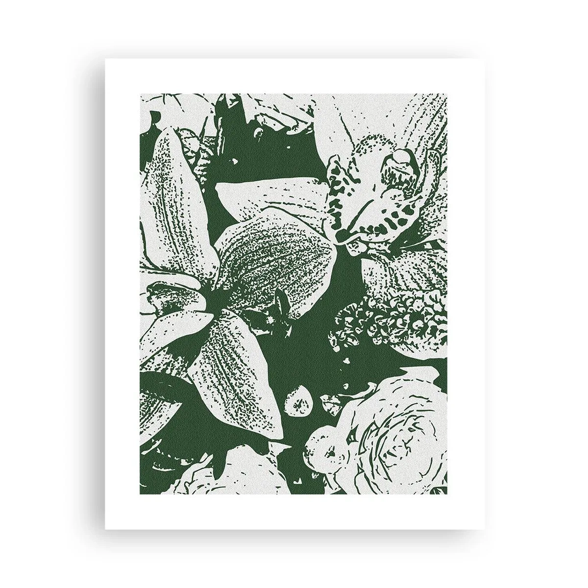 Poster - Buchet - o lume de verde - 40x50 cm