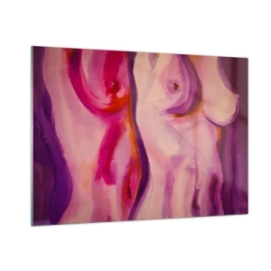 Tablou pe sticlă - Oda feminității - 100x70 cm