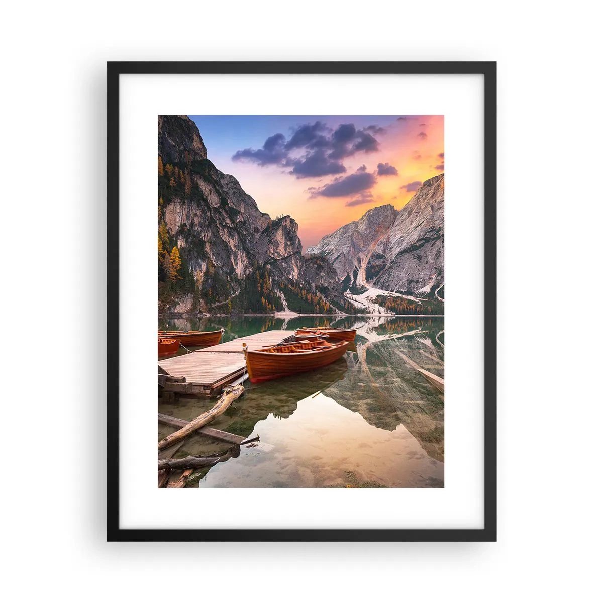 Poster în ramă neagră - Promisiunea zilei - 40x50 cm