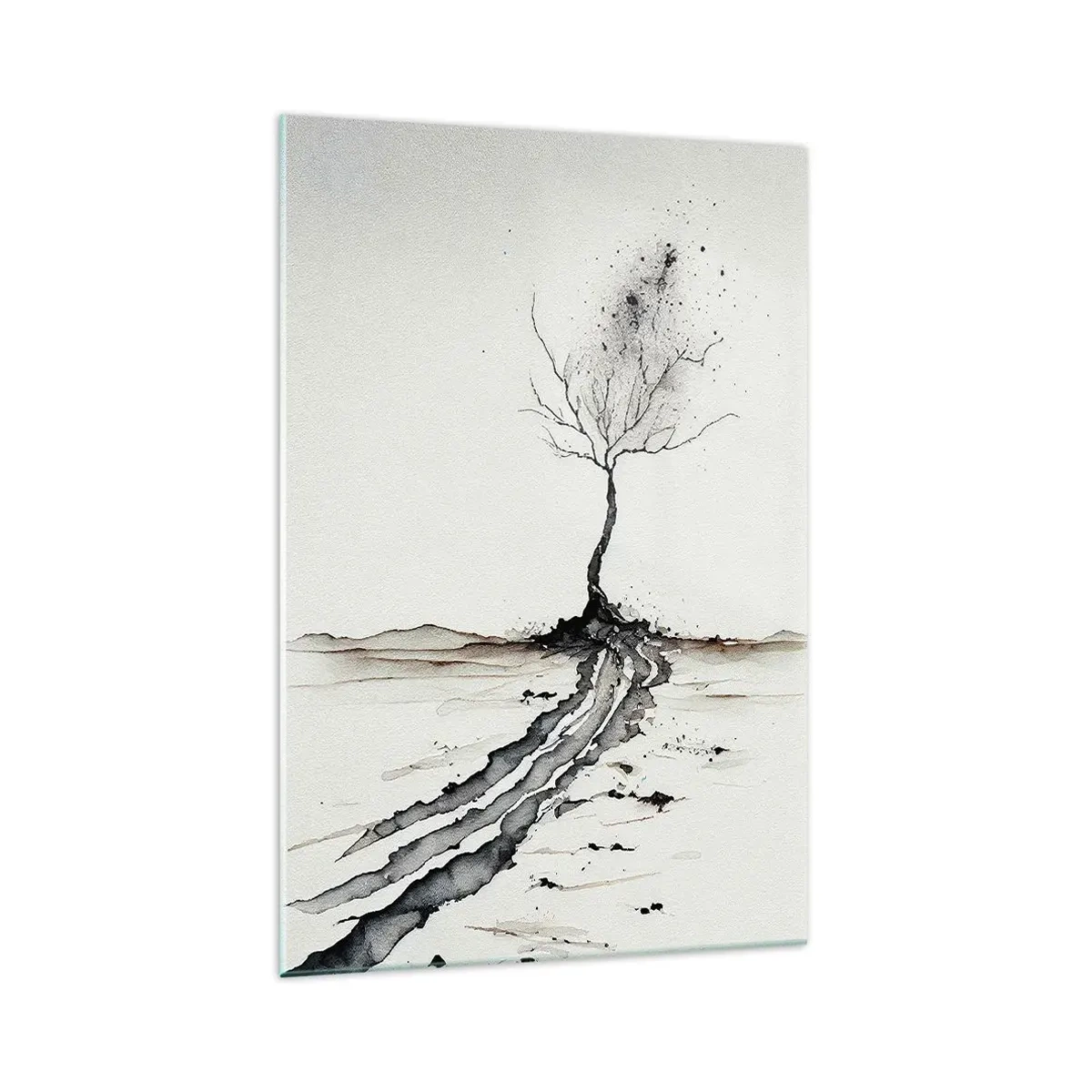 Tablou pe sticlă - Melancolie de iarnă - 70x100 cm