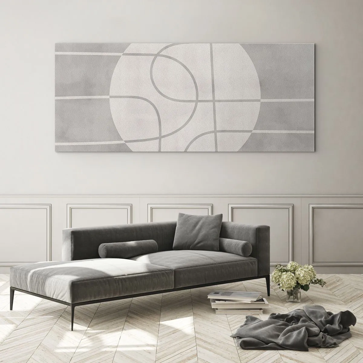 Tablou pe sticlă - Circular și drept înainte - 100x40 cm
