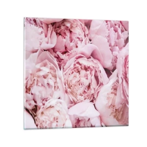 Tablou pe sticlă - Îmbrățișate și parfumate - 60x60 cm