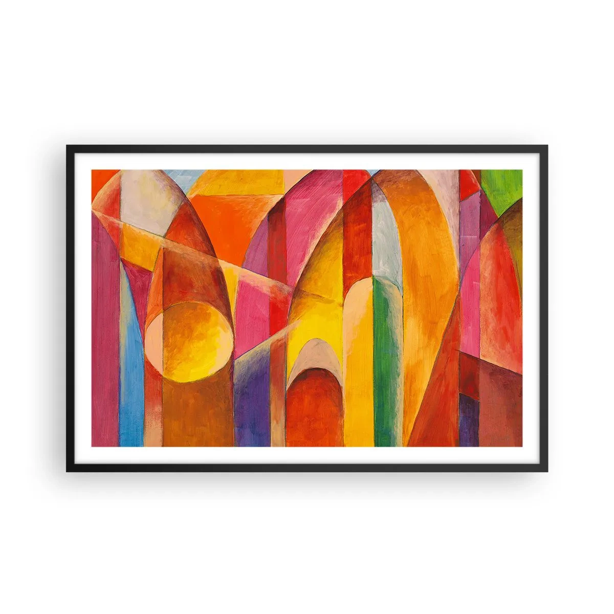 Poster în ramă neagră - Catedrala Soarelui - 91x61 cm