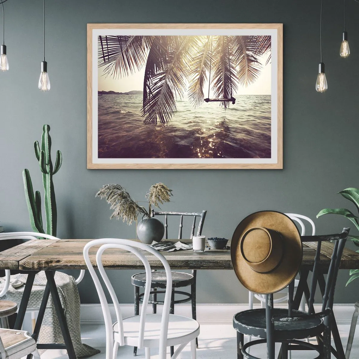 Poster în ramă de stejar deschis - Poți să te dai în vânt după pofta inimii tale - 100x70 cm