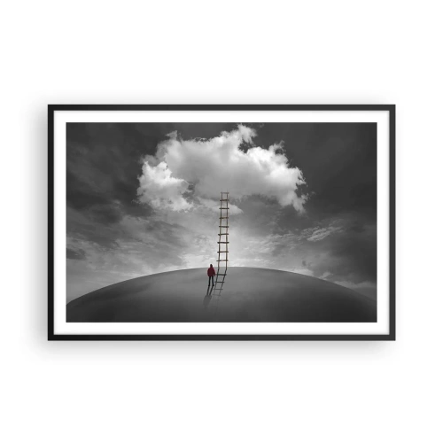 Poster în ramă neagră - Orice este posibil - 91x61 cm