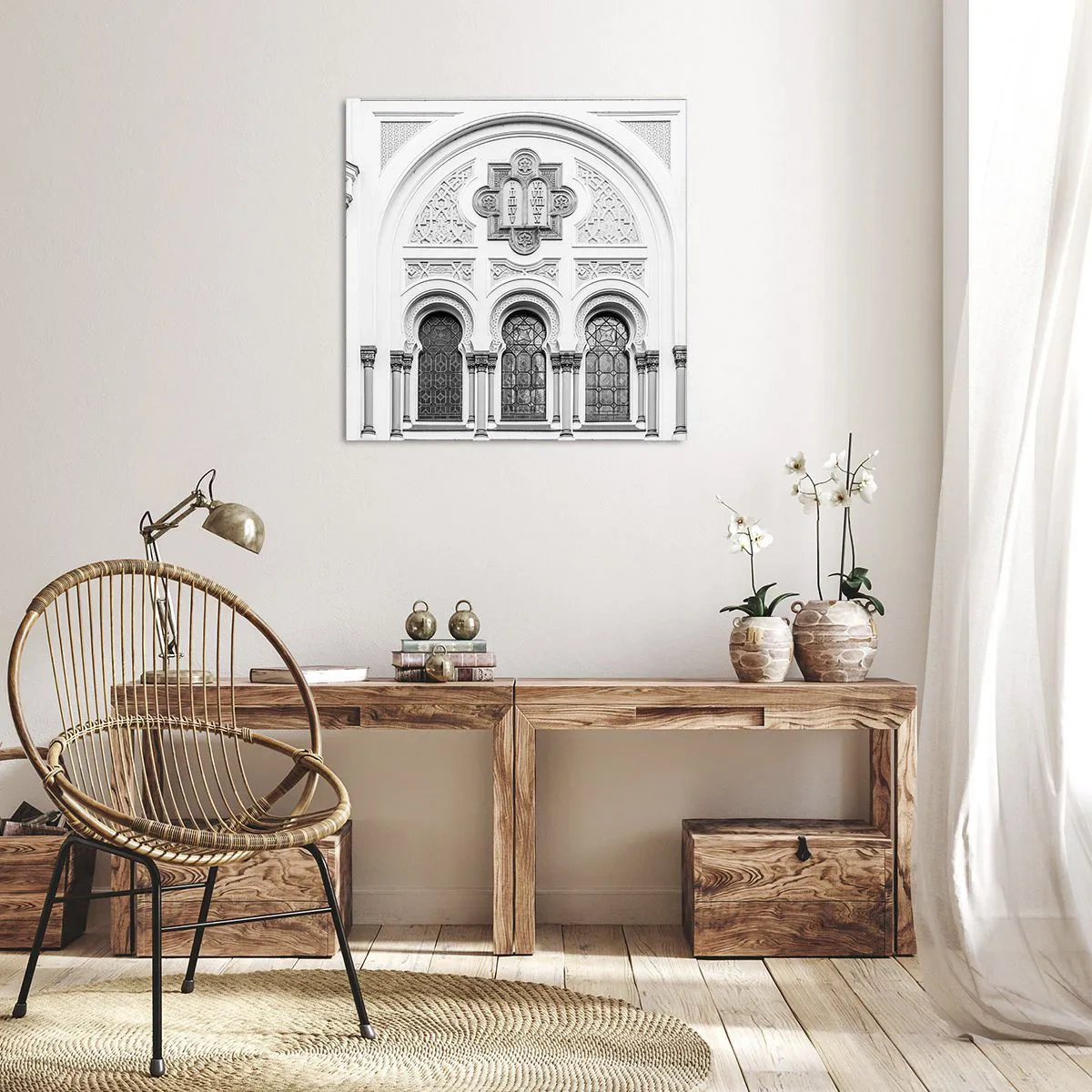 Tablou pe pânză - La granița dintre culturi - 50x50 cm