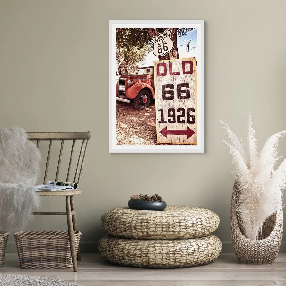 Poster în ramă albă - O legendă provincială americană - 70x100 cm