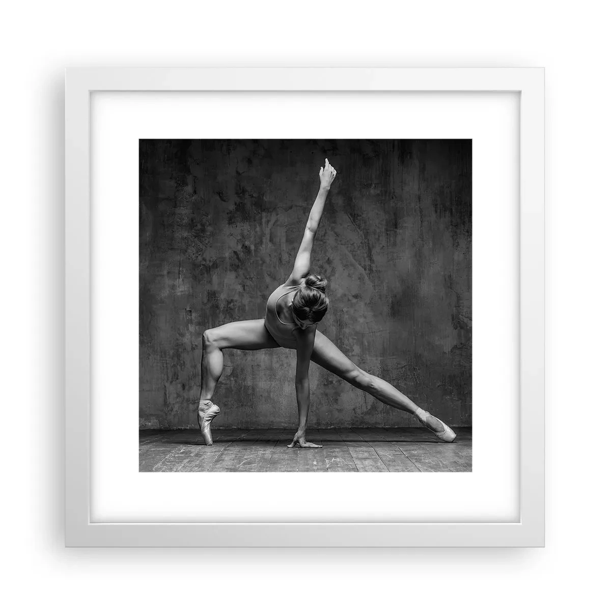 Poster în ramă albă - Idealul de echilibru - 30x30 cm