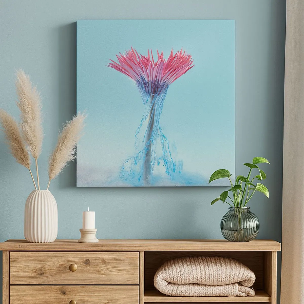 Tablou pe pânză - Într-o unduire revigorantă - 30x30 cm