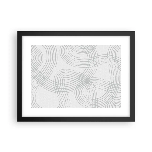 Poster în ramă neagră - Nu există o cale ușoară - 40x30 cm