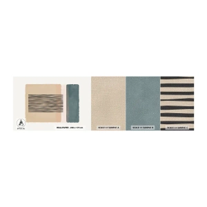 Mostră tapet Premium Canvas - Totul este în regulă - Abstracția, Grafică, Minimalism - 100x30 cm