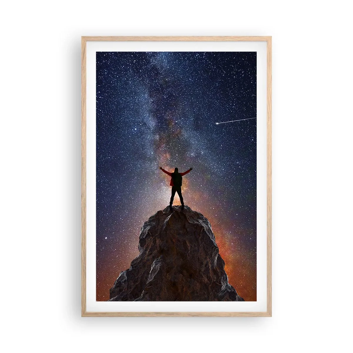 Poster în ramă de stejar deschis - Puterea este cu mine! - 61x91 cm