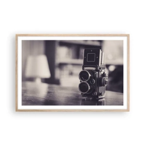 Poster în ramă de stejar deschis - Magia fotografiei vechi - 91x61 cm