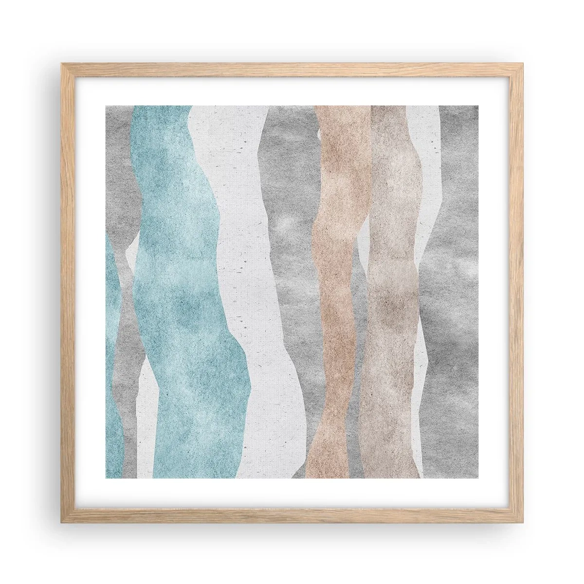 Poster în ramă de stejar deschis - Studiu de proximitate - 50x50 cm