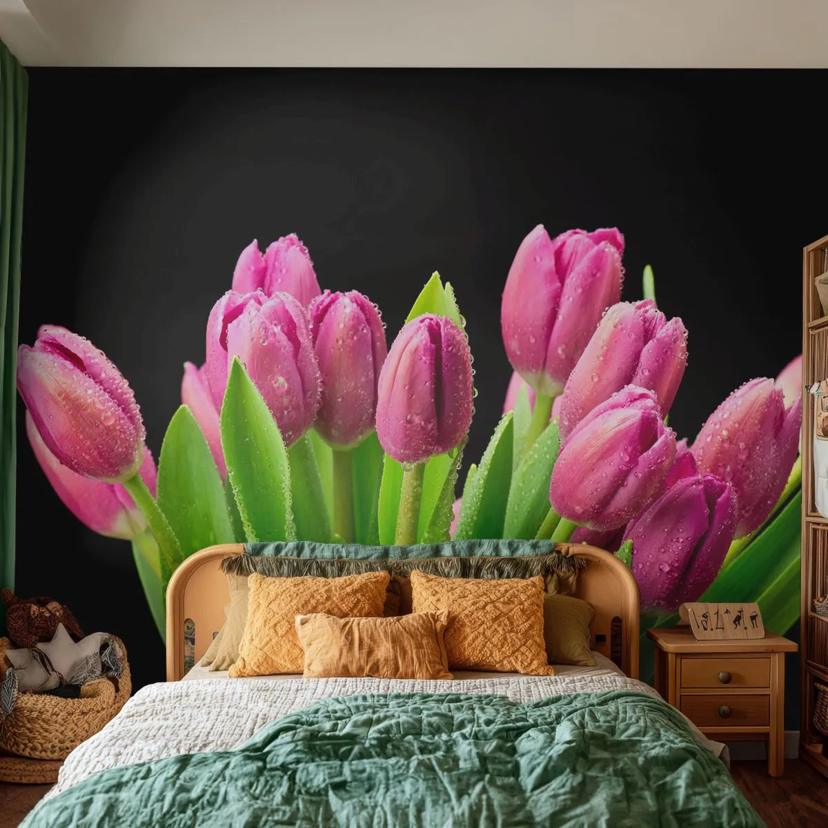 Tapet Premium Canvas - Bucurie de liliac de primăvară - Flori, Lalele, Buchet de flori - 250x175 cm