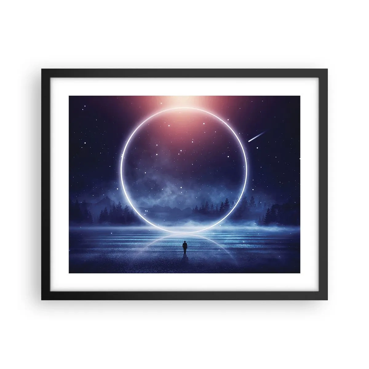 Poster în ramă neagră - Ei sunt deja aici... - 50x40 cm