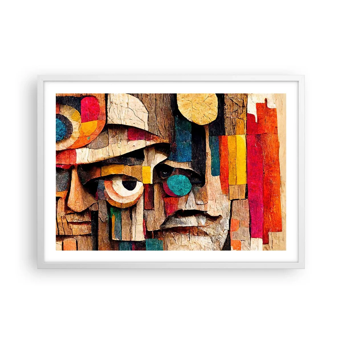 Poster în ramă albă - Te văd... - 70x50 cm