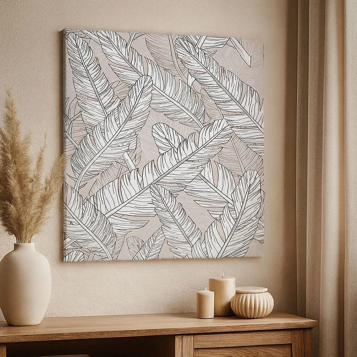 Tablou pe pânză - Vijelie cu pene - 30x30 cm