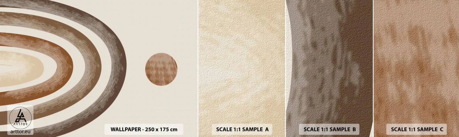 Mostră tapet autocolant Deluxe Sticker - Într-o galaxie îndepărtată - Abstracția, Bucată, Proiecta - 100x30 cm