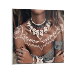 Tablou pe sticlă - Talismanele, ritualurile feminității - 40x40 cm