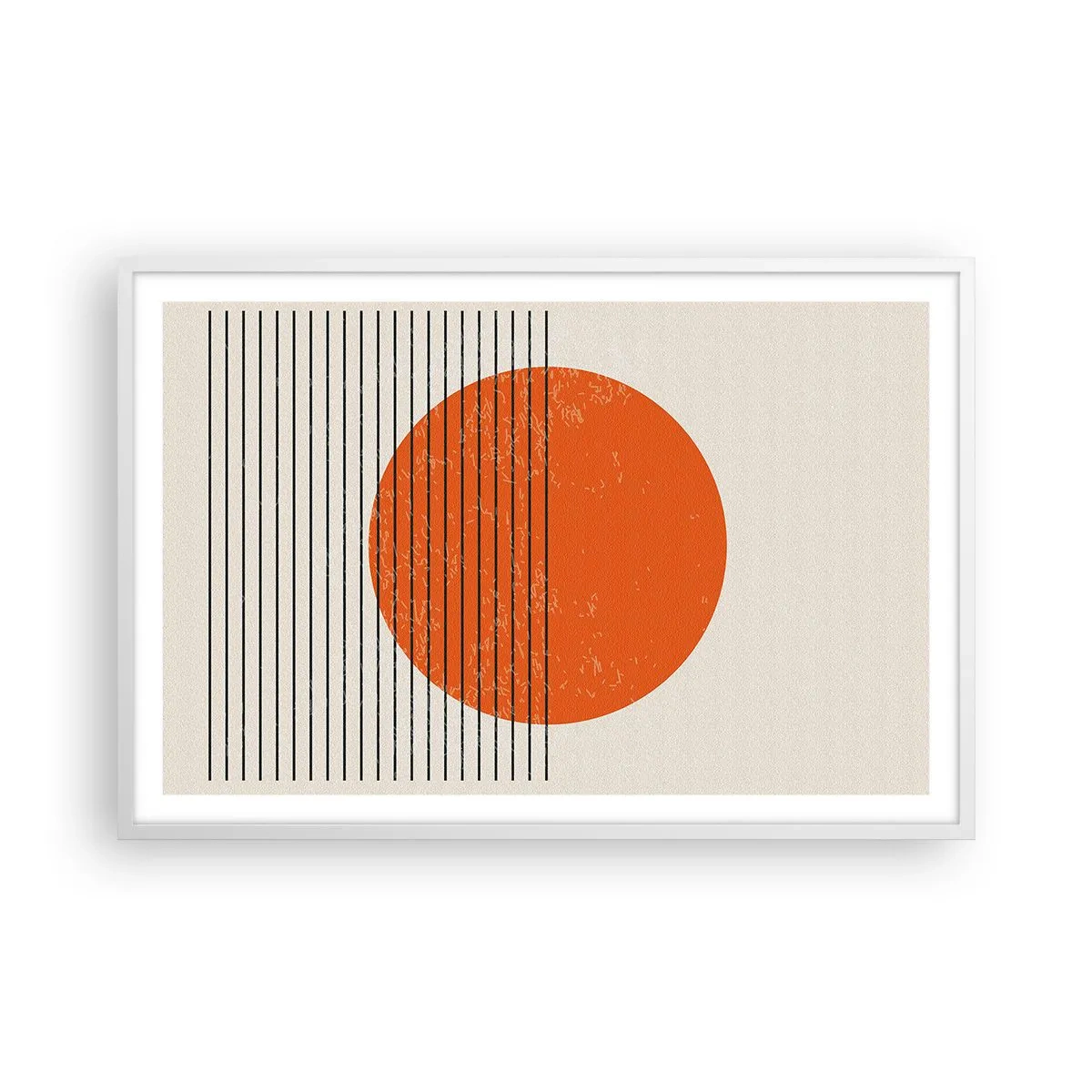 Poster în ramă albă - Întotdeauna soarele - 91x61 cm