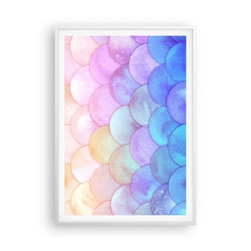 Poster în ramă albă - Coajă de perlă - 70x100 cm
