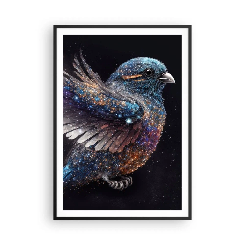 Poster în ramă neagră - Vrăbiuța de diamant - 70x100 cm