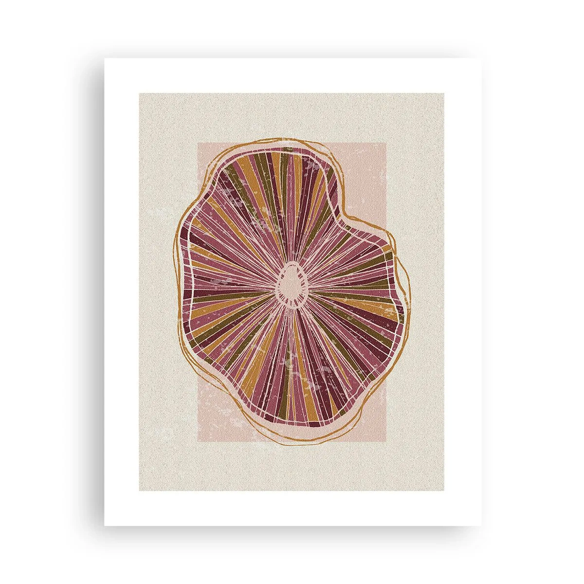 Poster - Abstracția radială - 40x50 cm