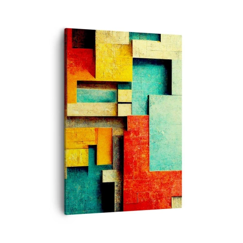 Tablou pe pânză - Festival de unghiuri drepte - 50x70 cm