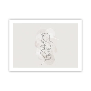 Poster - Încurcați într-o îmbrățișare - 70x50 cm