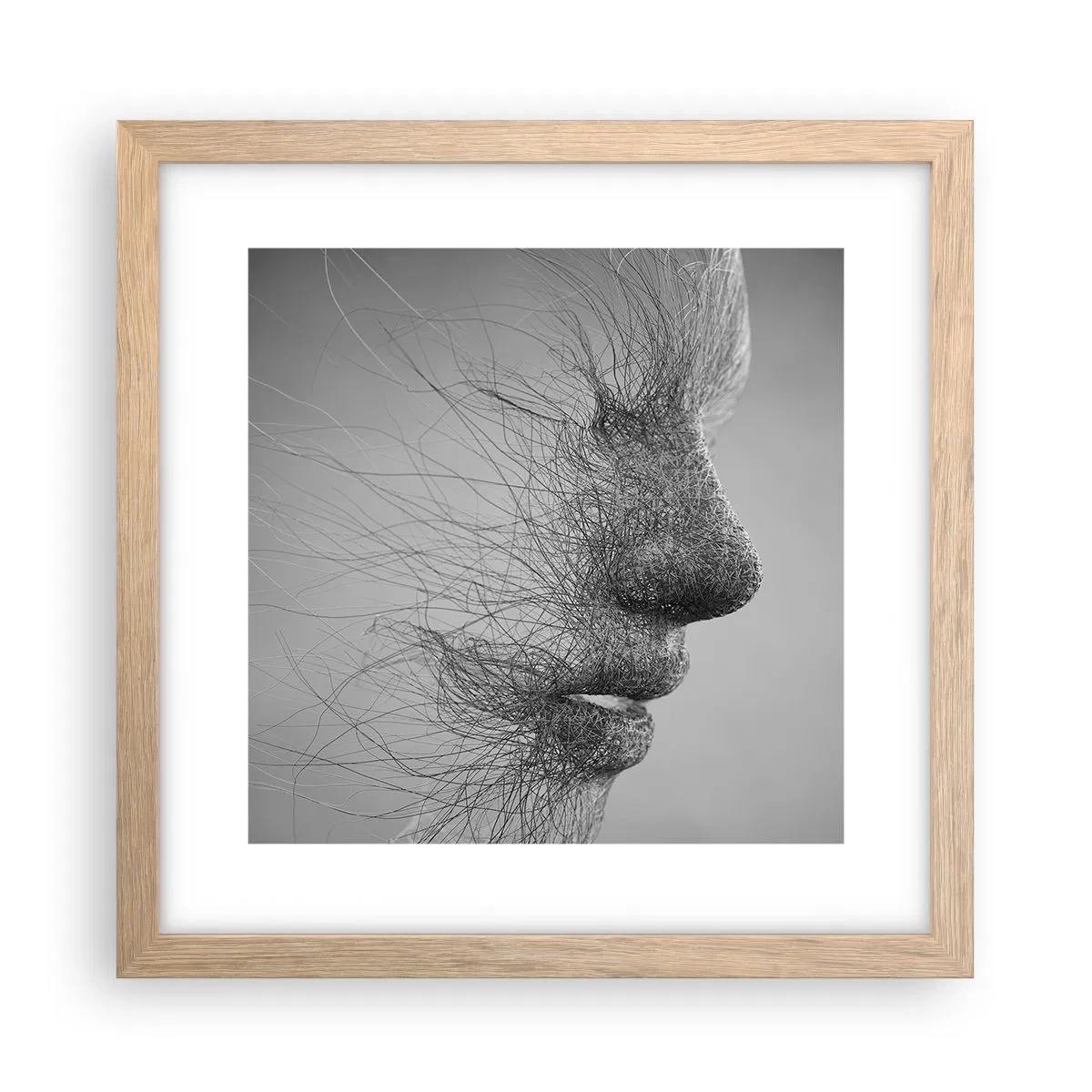 Poster în ramă de stejar deschis - Spiritul vântului - 30x30 cm