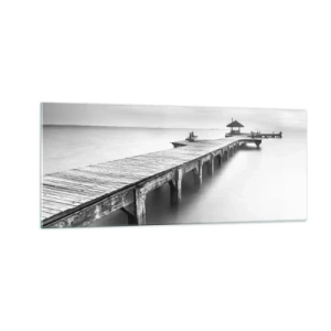 Tablou pe sticlă - În depărtare - 100x40 cm