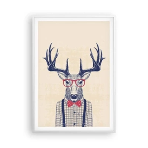 Poster în ramă albă - O extravaganță jucăușă - 70x100 cm