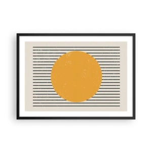 Poster în ramă neagră - Puterea simplității - 70x50 cm