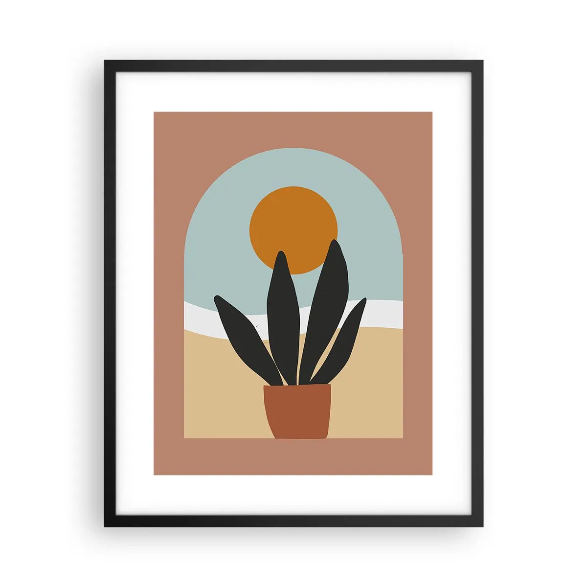 Poster în ramă neagră - Bucurii mici - 40x50 cm