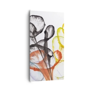 Tablou pe pânză - Flori cu suflete - 65x120 cm