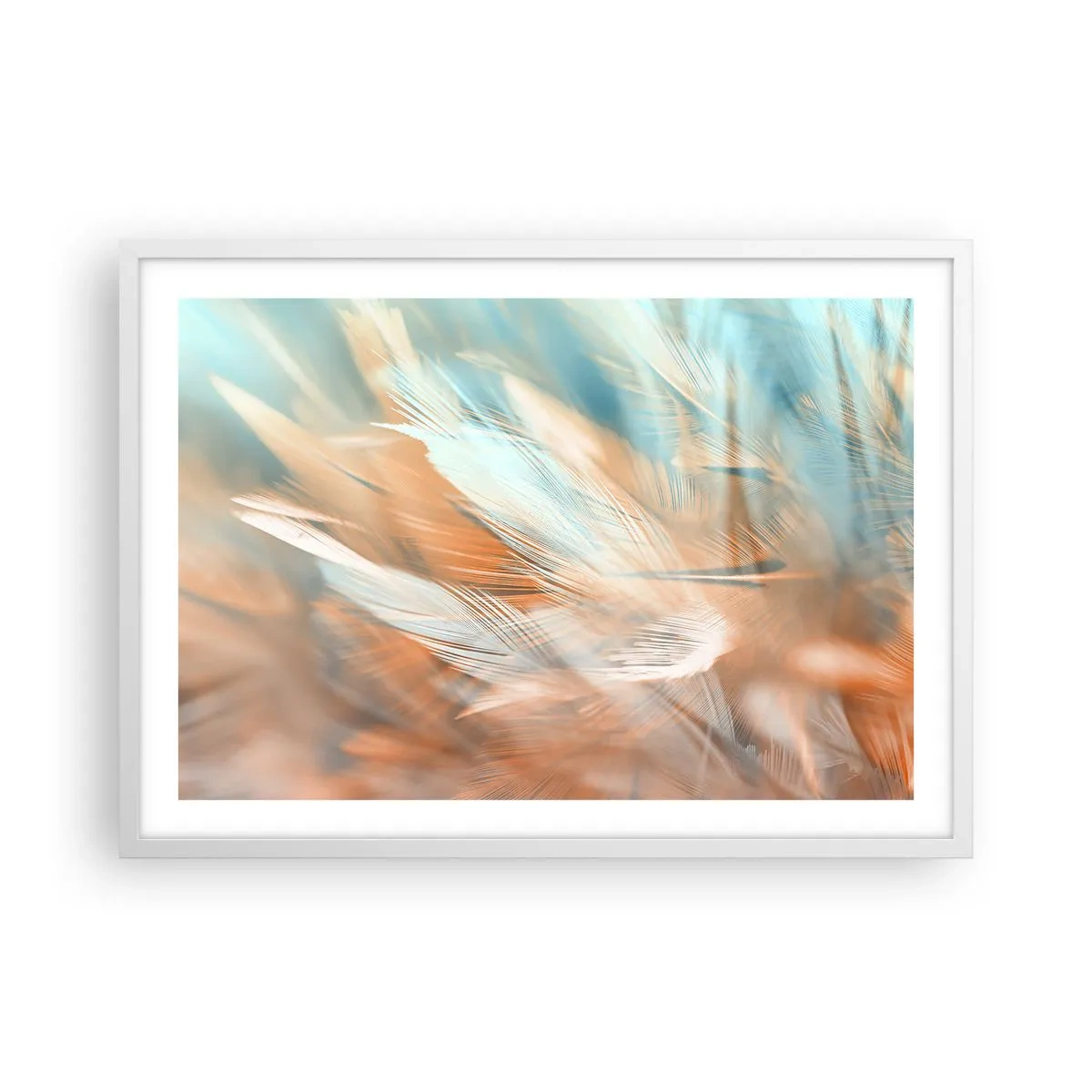 Poster în ramă albă - În țara blândeții - 70x50 cm