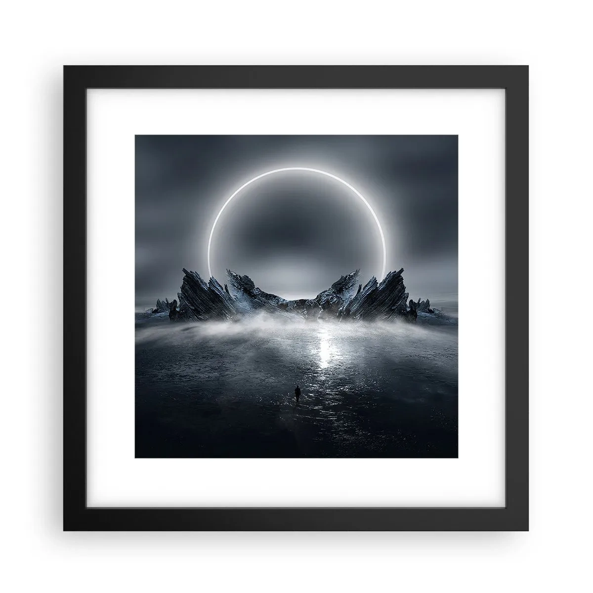 Poster în ramă neagră - Final de poveste - 30x30 cm