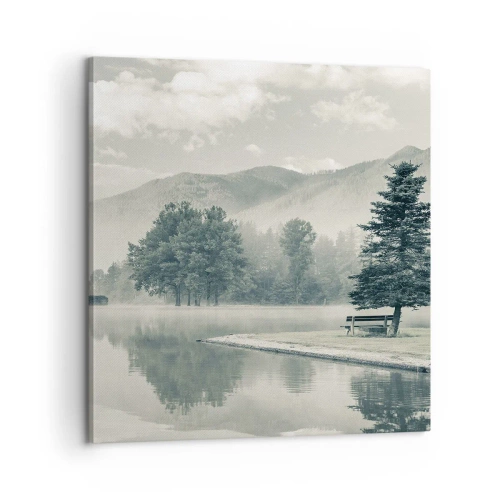 Tablou pe pânză - Lacul încă doarme - 60x60 cm