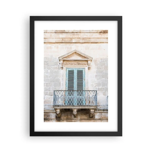 Poster în ramă neagră - Farmecul unic italian - 30x40 cm