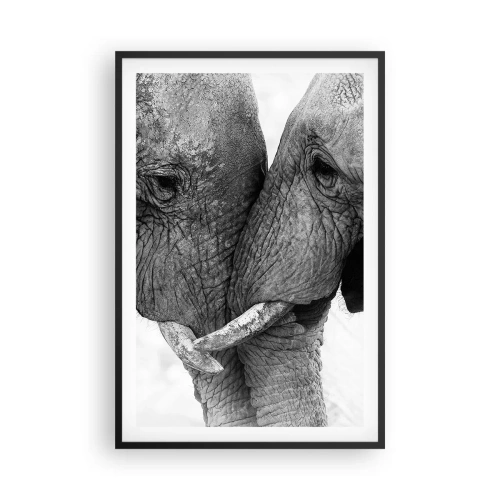 Poster în ramă neagră - Mărturisire din inimă - 61x91 cm