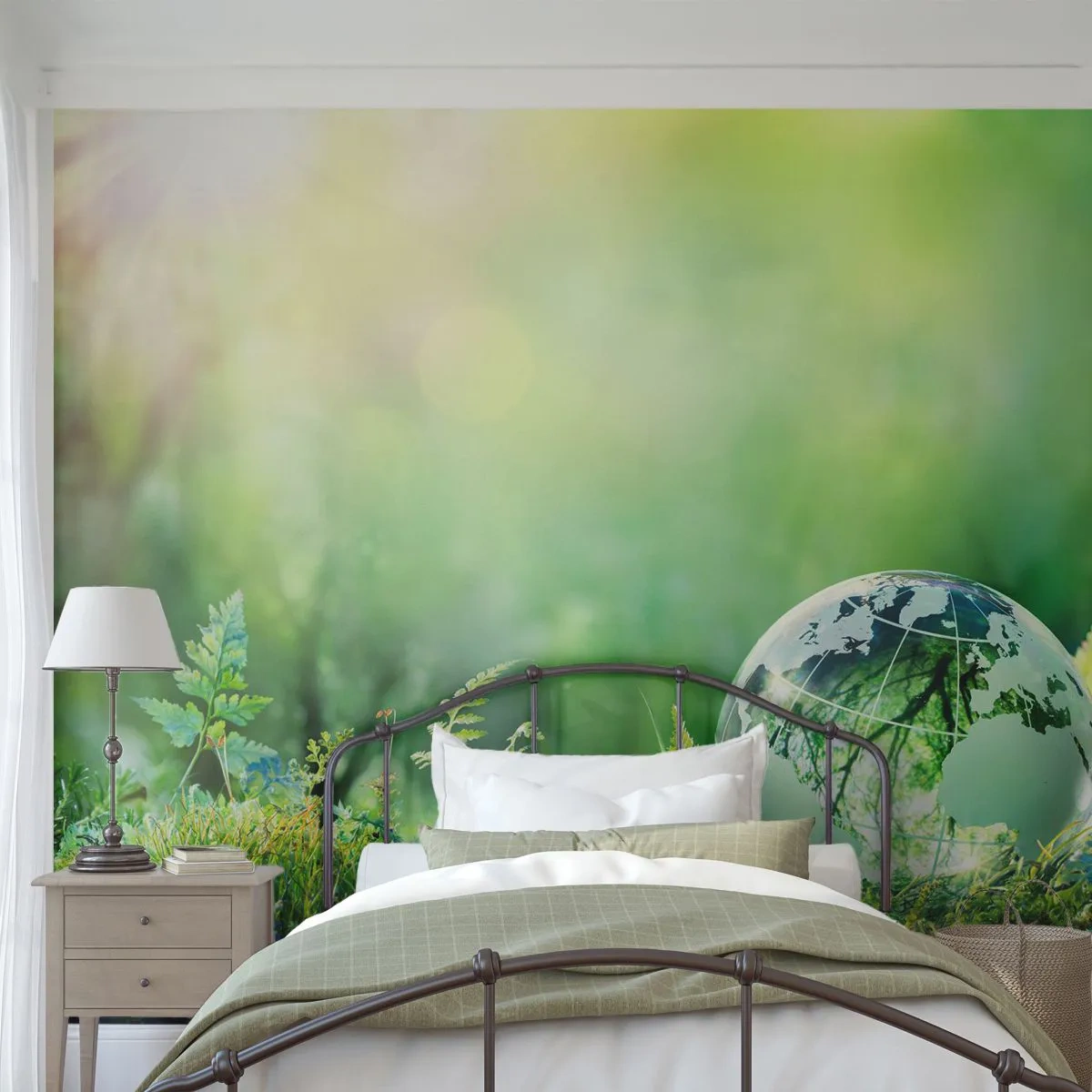 Tapet Premium Sand - Planeta verde - Abstracția, Ferigă, Natură - 100x70 cm
