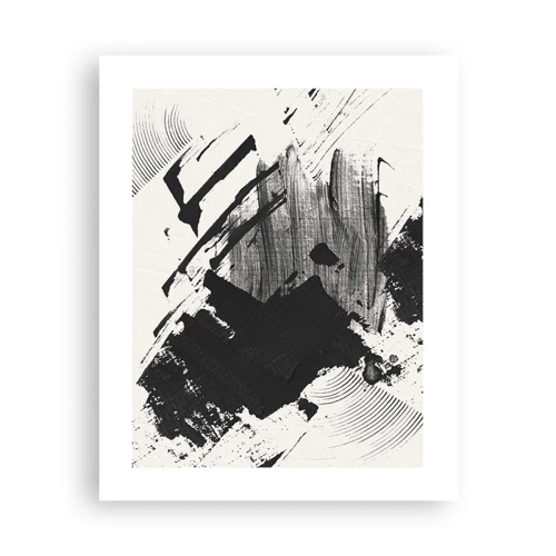 Poster - Abstracție - expresie de negru - 40x50 cm