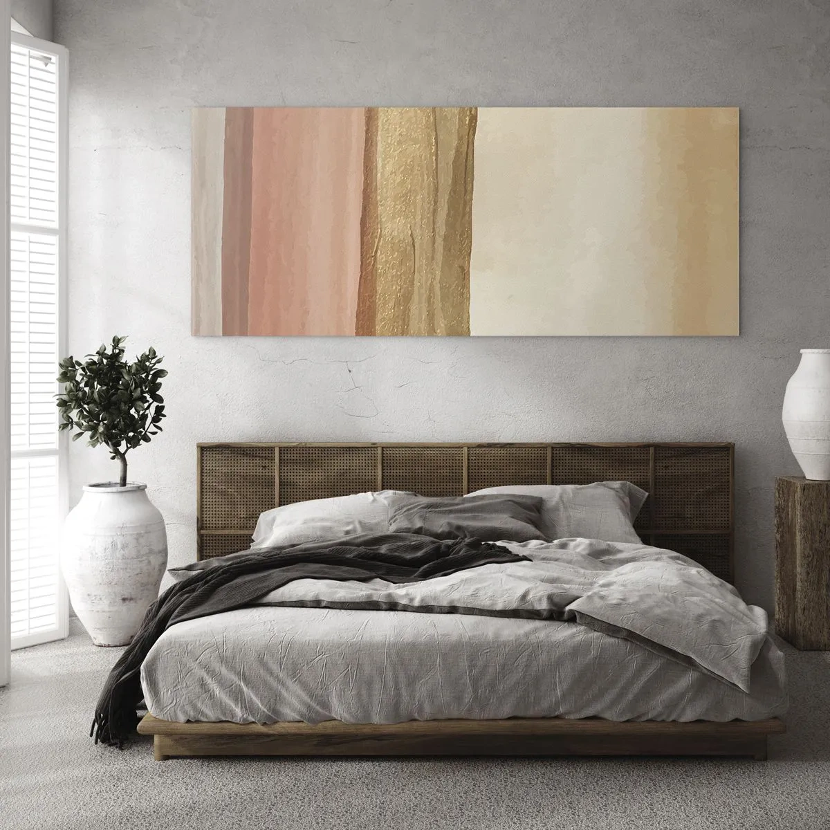 Tablou pe sticlă - Compoziție verticală - 100x40 cm