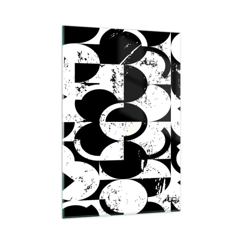 Tablou pe sticlă - Albul e alb și negrul e negru - 80x120 cm